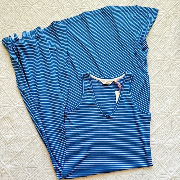 Vineyard Vines V-Neck Striped Maxi Dress Size S - Picture 10 of 12